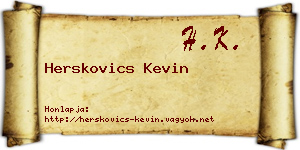 Herskovics Kevin névjegykártya