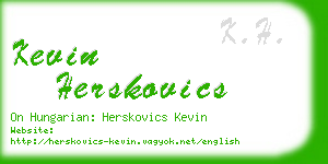 kevin herskovics business card